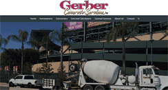 Desktop Screenshot of gerberconcreteservices.com